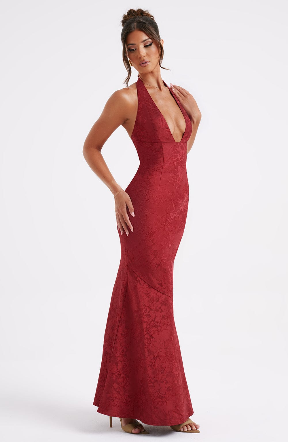 Josephine Maxi Dress - Red - Napalia