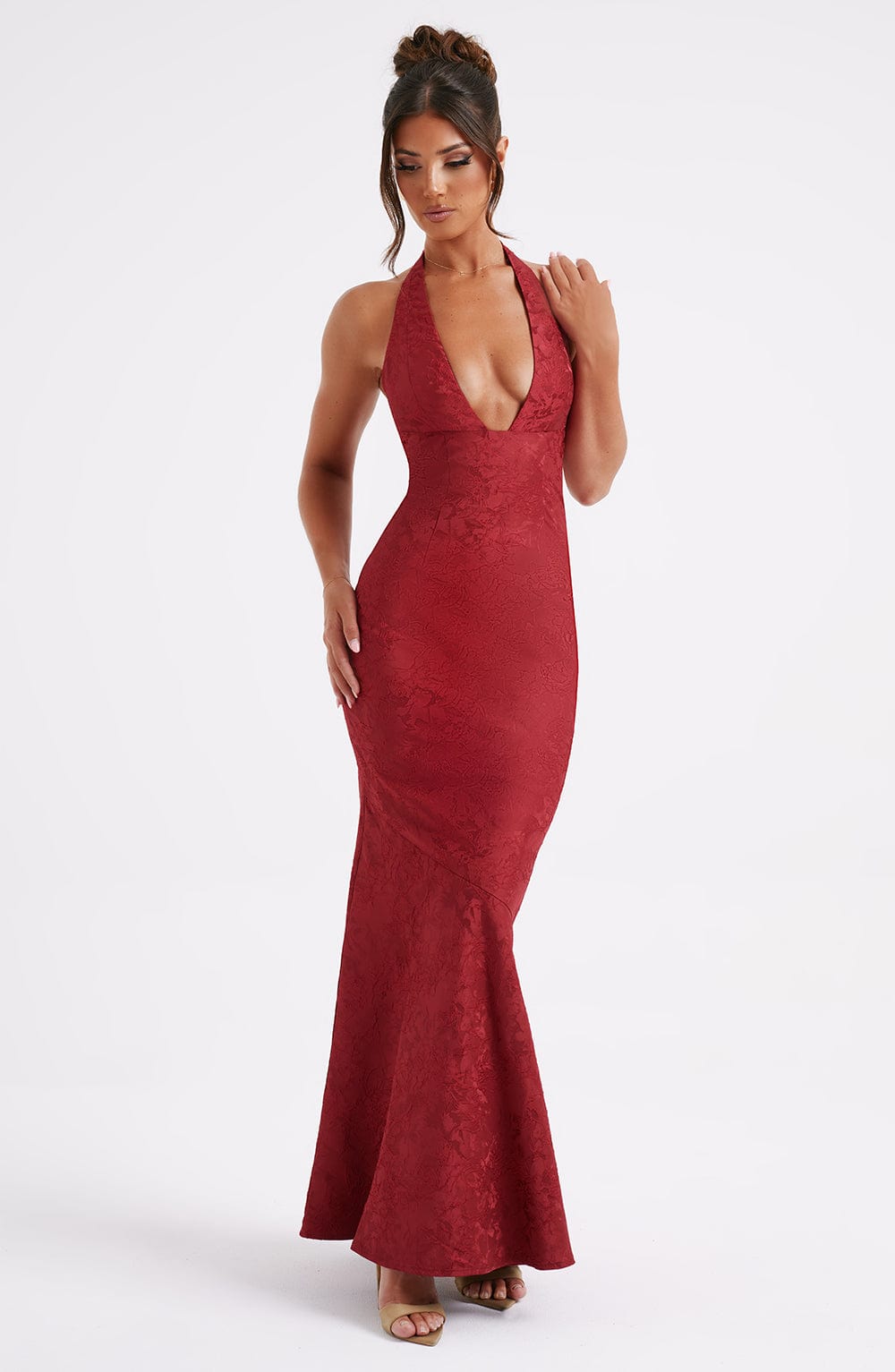 Josephine Maxi Dress - Red - Napalia