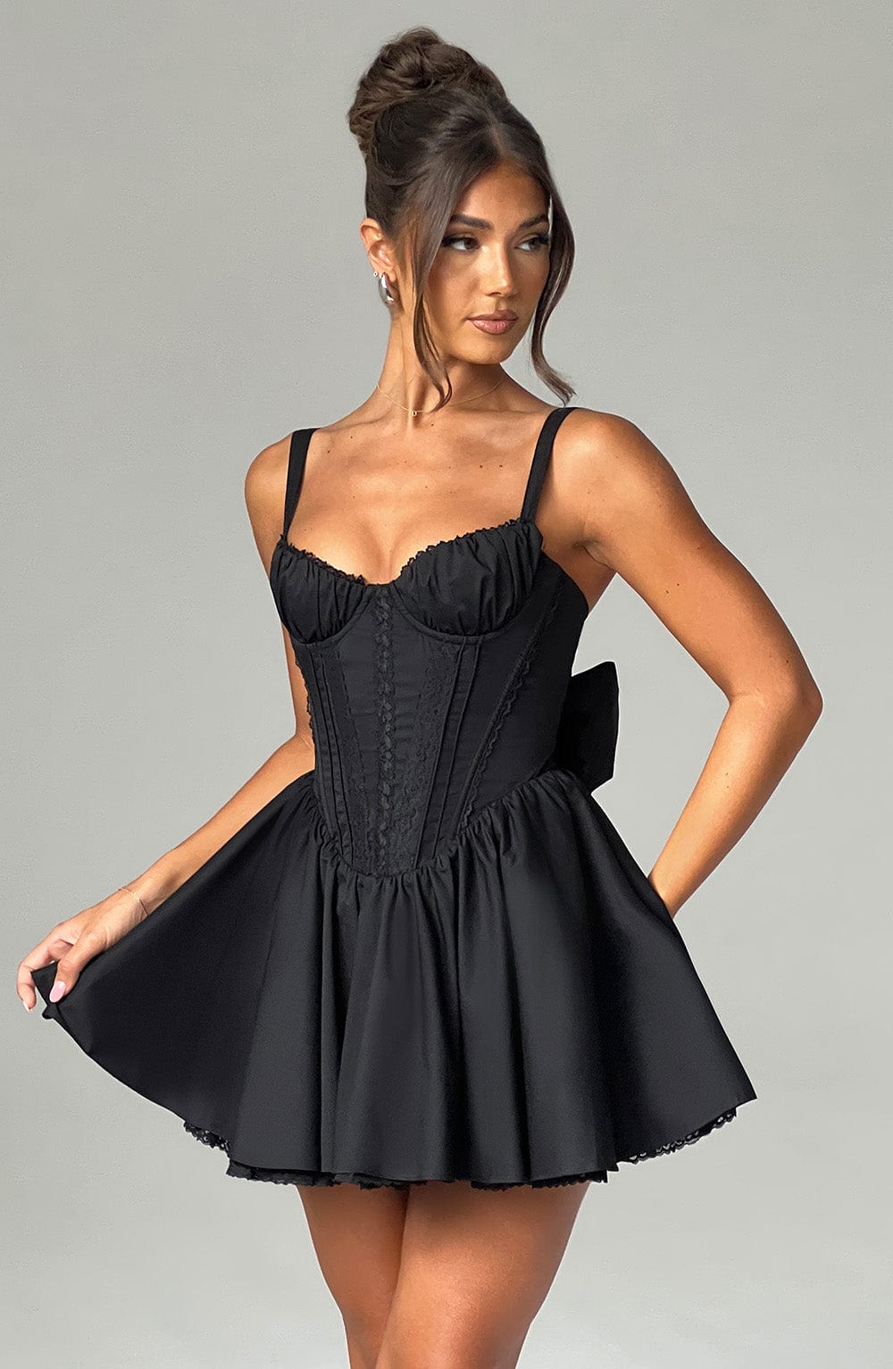 Josie Mini Dress - Black - Napalia