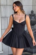 Josie Mini Dress - Black - Napalia