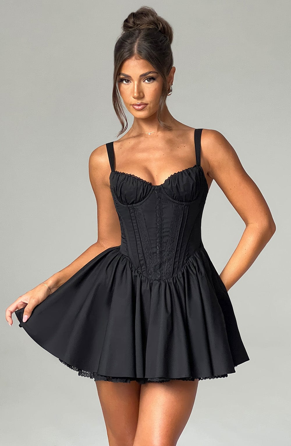 Josie Mini Dress - Black - Napalia