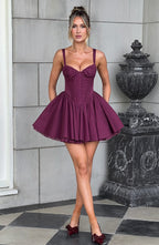 Josie Mini Dress - Cherry Lacquer - Napalia