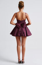 Josie Mini Dress - Cherry Lacquer - Napalia