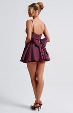 Josie Mini Dress - Cherry Lacquer - Napalia
