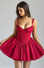 Josie Mini Dress - Red - Napalia