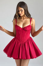 Josie Mini Dress - Red - Napalia