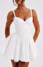 Josie Mini Dress - White - Napalia