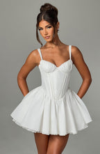 Josie Mini Dress - White - Napalia