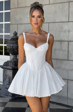 Josie Mini Dress - White - Napalia