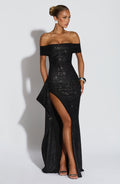 Joyce Maxi Dress - Black Sparkle - Napalia
