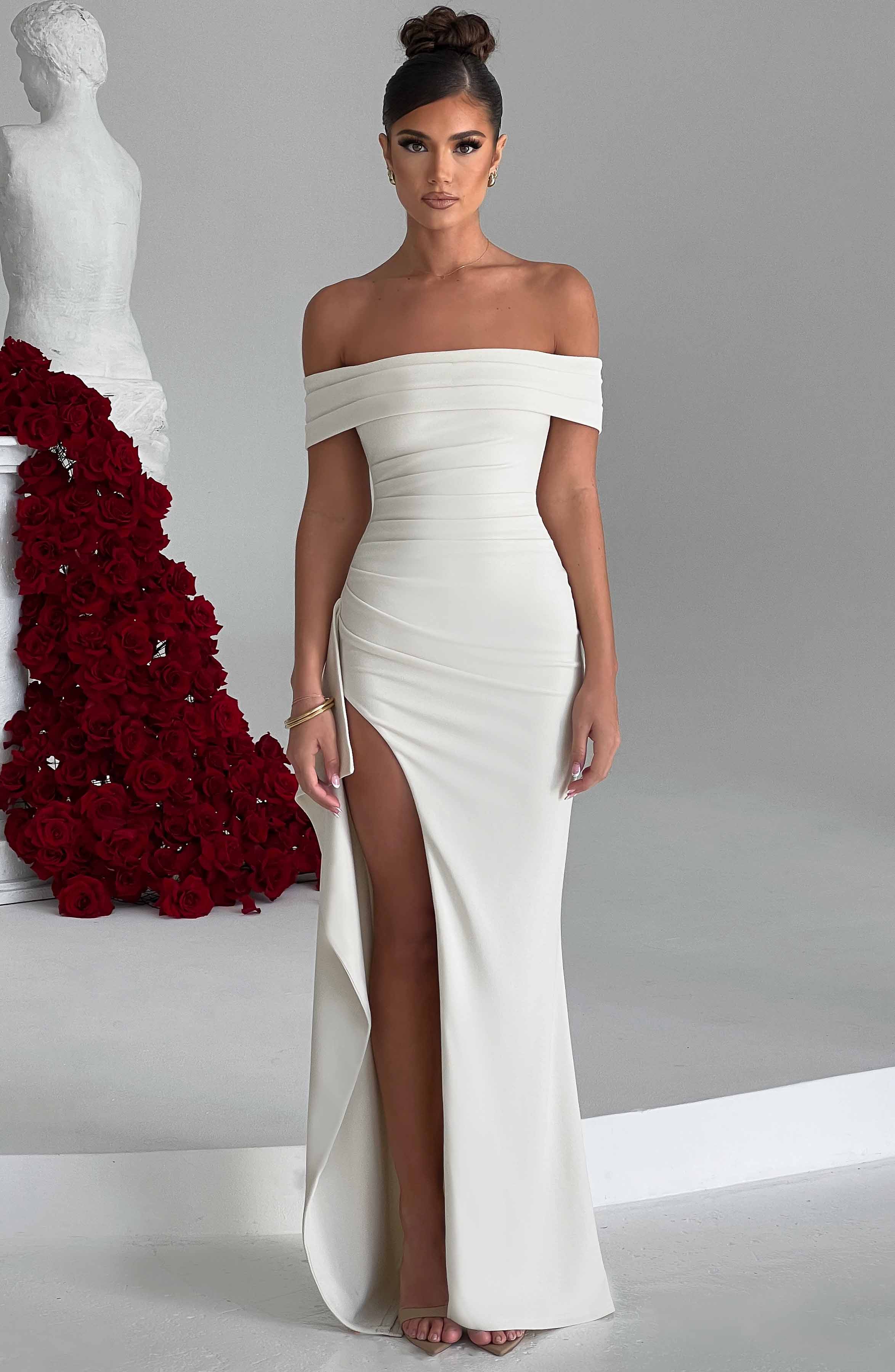 Joyce Maxi Dress - Ivory - Napalia