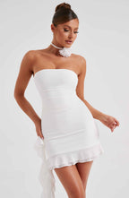 Jules Mini Dress - Ivory - Napalia