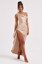 Juliene Maxi Dress - Champagne - Napalia