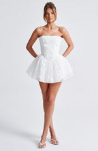 Justina Playsuit - Ivory - Napalia