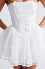 Justina Playsuit - Ivory - Napalia