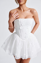 Justina Playsuit - Ivory - Napalia