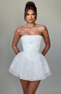 Justina Playsuit - Ivory - Napalia