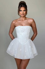 Justina Playsuit - Ivory - Napalia