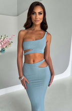 Kaela Maxi Skirt - Steel - Napalia