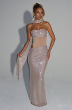 Kailani Maxi Dress - Nude - Napalia