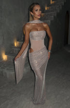 Kailani Maxi Dress - Nude - Napalia
