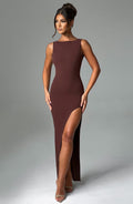Kassandra Maxi Dress - Chocolate - Napalia