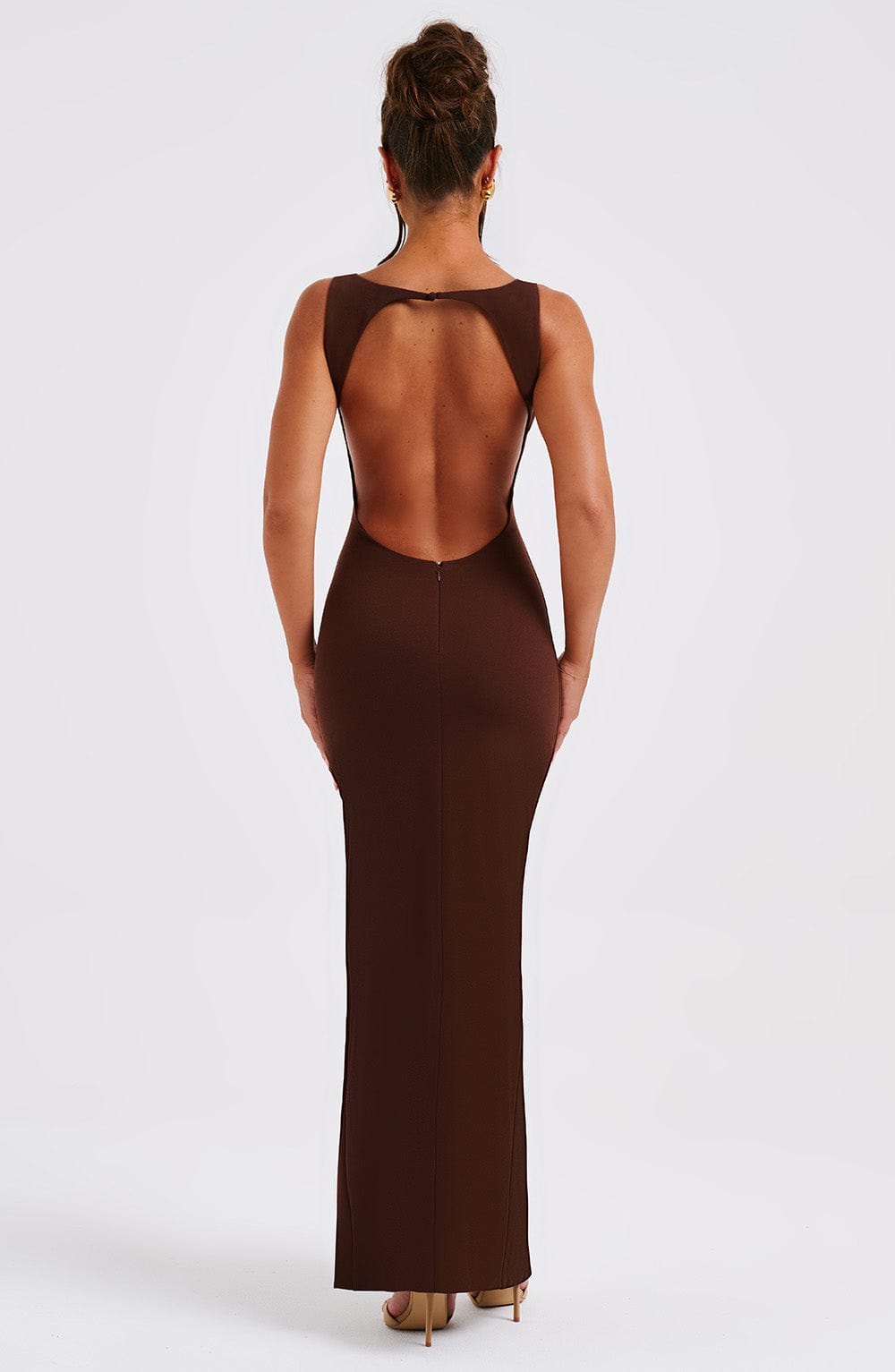 Kassandra Maxi Dress - Chocolate - Napalia