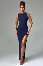 Kassandra Maxi Dress - Navy - Napalia