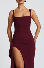 Katana Maxi Dress - Cherry Lacquer - Napalia