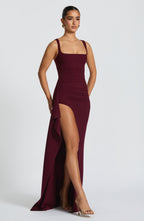 Katana Maxi Dress - Cherry Lacquer - Napalia