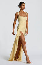 Katana Maxi Dress - Lemon - Napalia