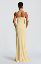 Katana Maxi Dress - Lemon - Napalia
