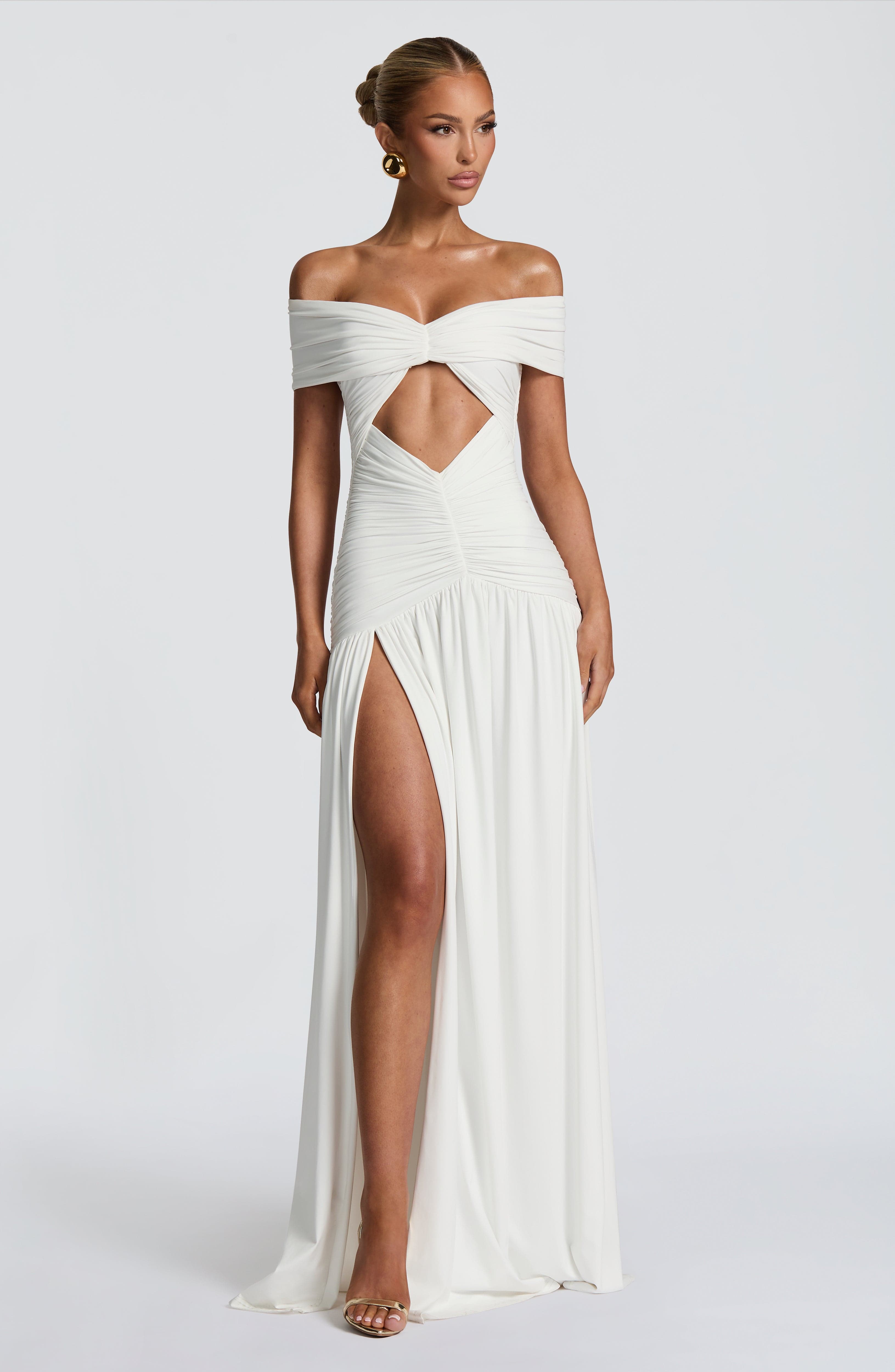 Kathryn Maxi Dress - White - Napalia