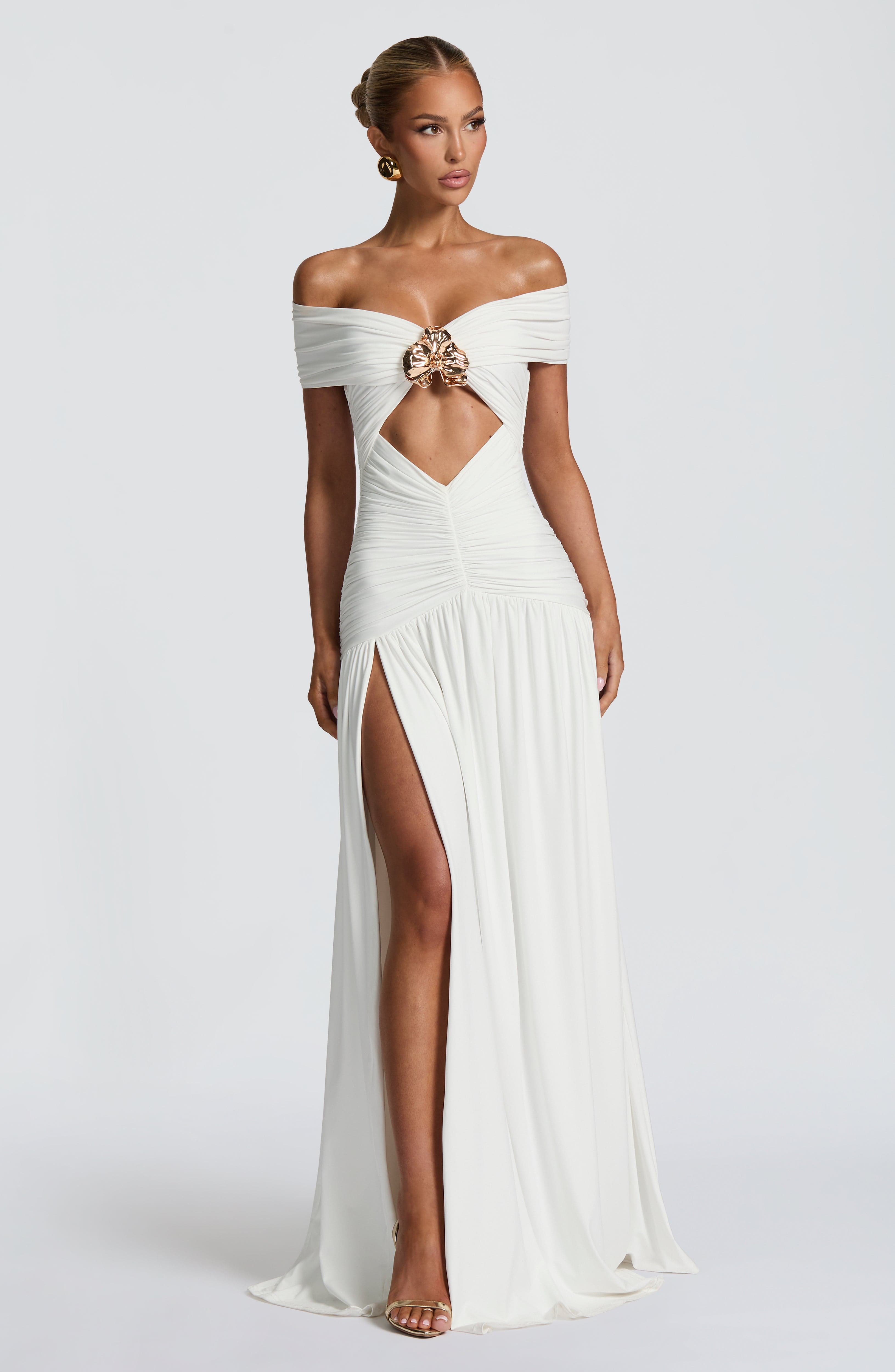 Kathryn Maxi Dress - White - Napalia