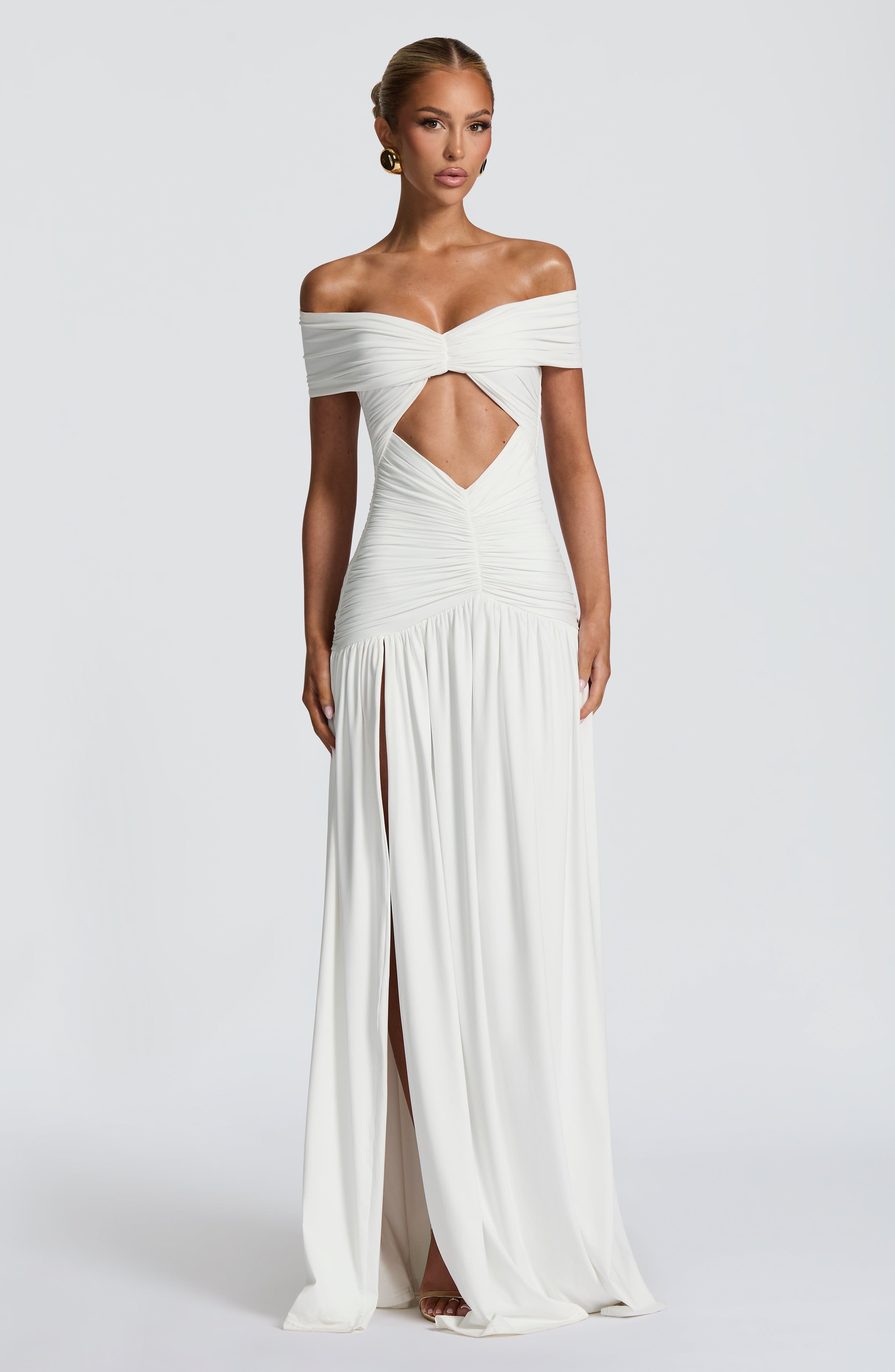 Kathryn Maxi Dress - White - Napalia