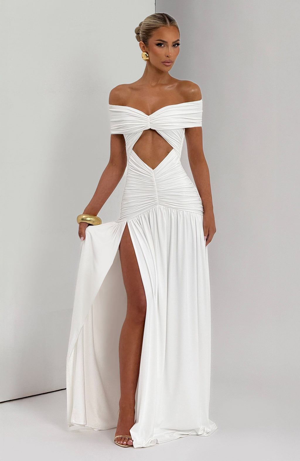 Kathryn Maxi Dress - White - Napalia