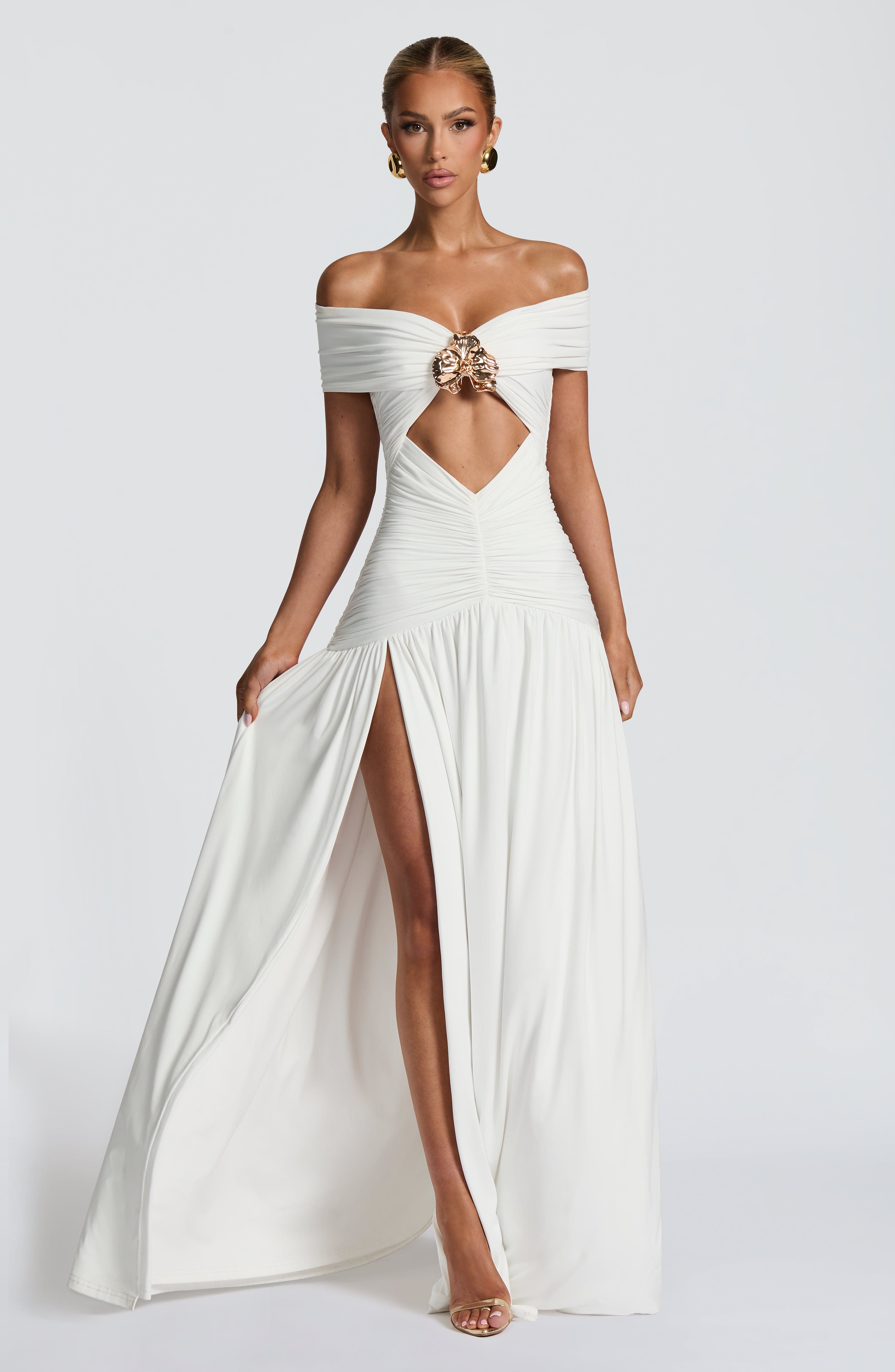Kathryn Maxi Dress - White - Napalia