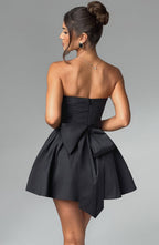 Katrina Mini Dress - Black - Napalia
