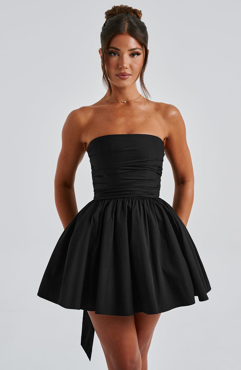 Katrina Mini Dress - Black - Napalia