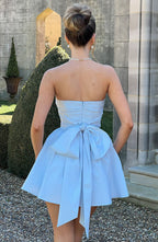 Katrina Mini Dress - Blue - Napalia