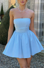 Katrina Mini Dress - Blue - Napalia