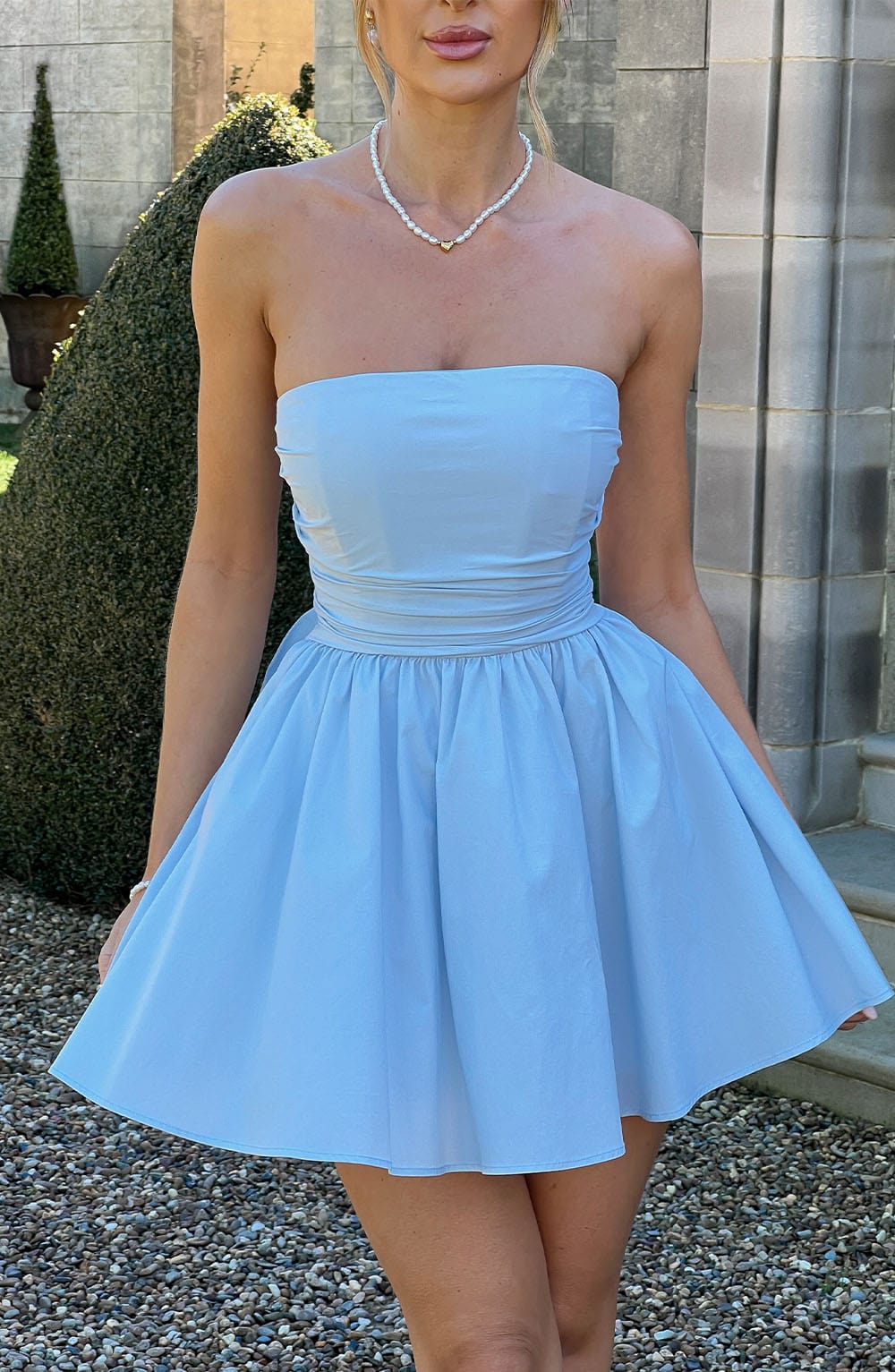 Katrina Mini Dress - Blue - Napalia