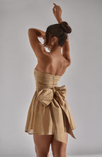 Katrina Mini Dress - Gold Sparkle - Napalia