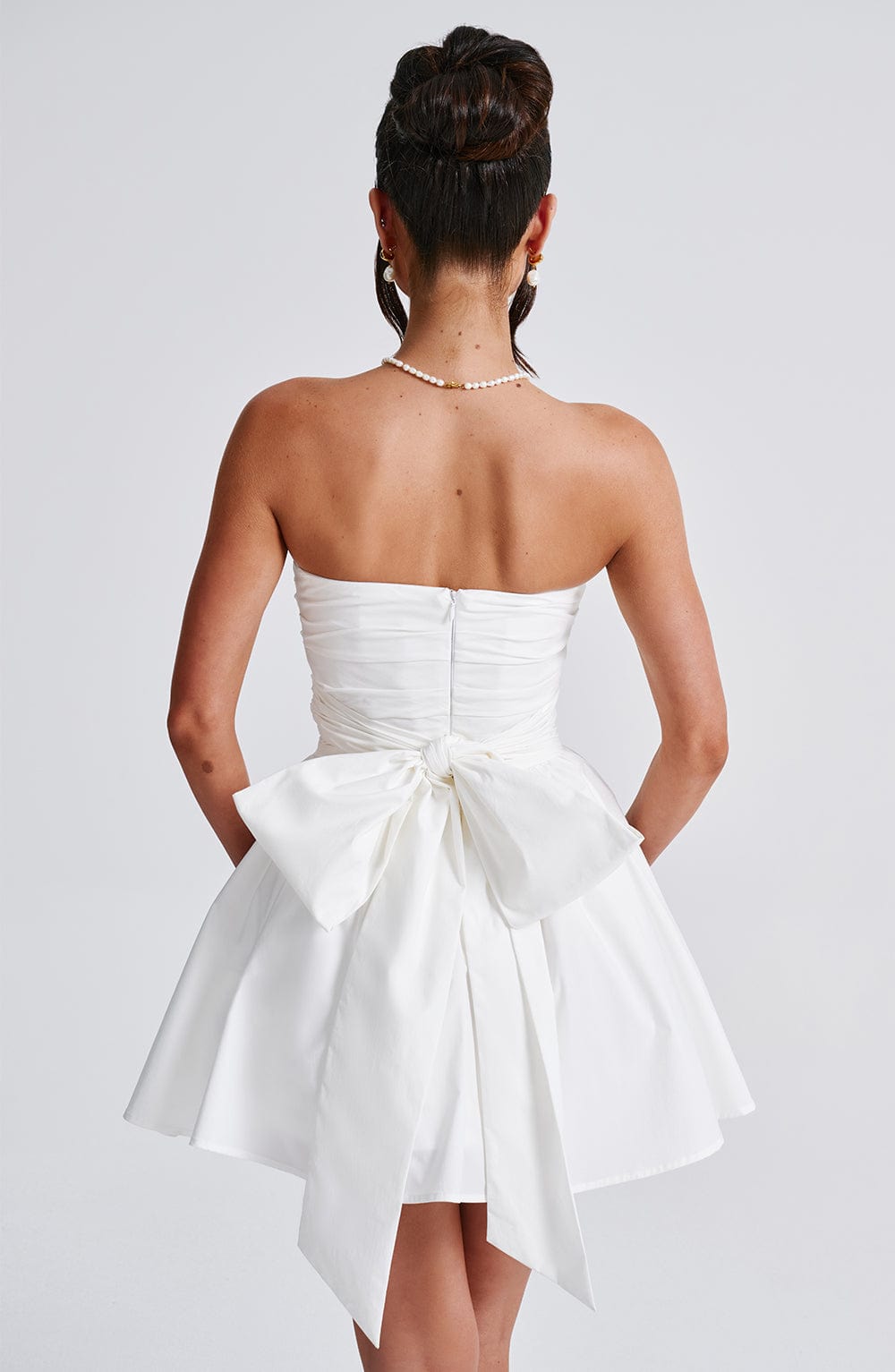 Katrina Mini Dress - Ivory - Napalia