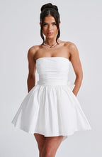 Katrina Mini Dress - Ivory - Napalia