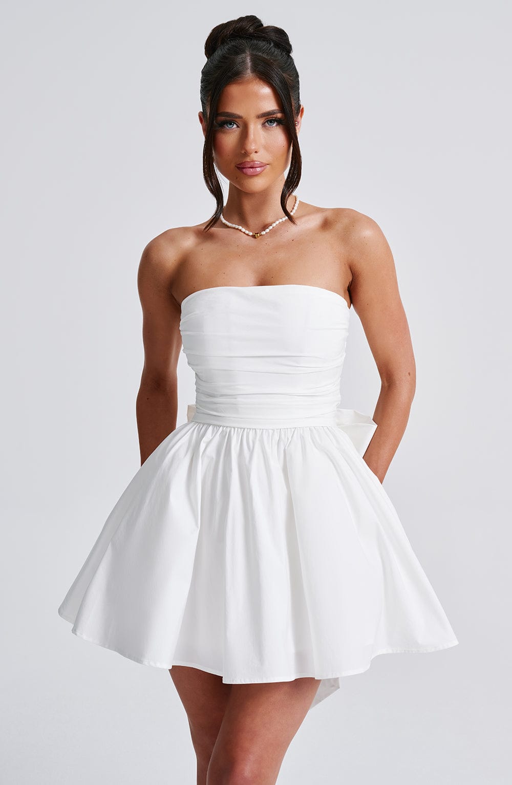 Katrina Mini Dress - Ivory - Napalia