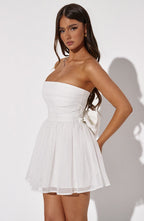 Katrina Mini Dress - Ivory Sparkle - Napalia