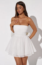 Katrina Mini Dress - Ivory Sparkle - Napalia
