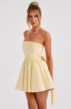 Katrina Mini Dress - Lemon - Napalia