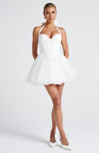 Keely Mini Dress - Ivory - Napalia